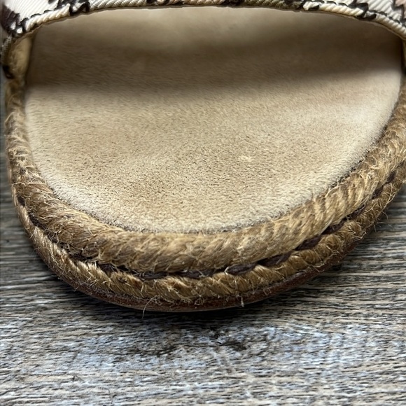 Marc Jacobs Open Toe Ankle Tie Espadrille Wedge Size Eu 40/ US 10 - Picture 10 of 13